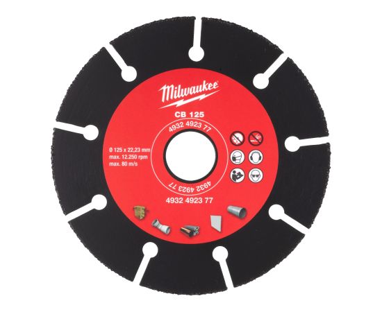 Dimanta griešanas disks Milwaukee 4932492377; 125 mm