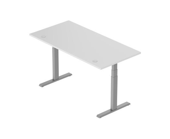 Adjustable Height Table Up Up Thor Gray, Table top L White