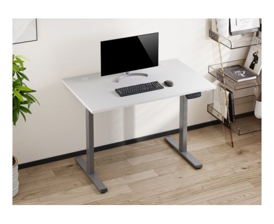 Adjustable Height Table Up Up Bjorn Gray, Table top M White