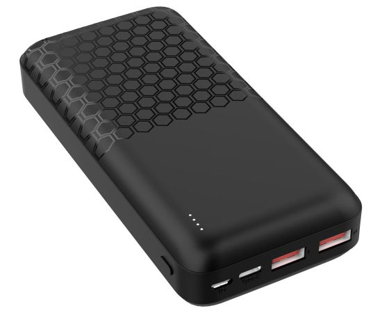 Platinet power bank 20000mAh PD QC, black (45932)