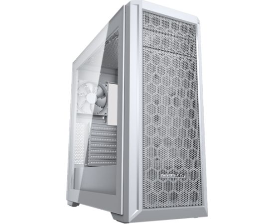 COUGAR | MX330-G Pro White | PC Case | Mid Tower / Mesh Front Panel / 1 x 120mm Fan / TG Left Panel