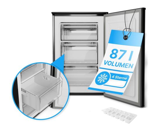 Freezer Bomann GS7253IX black