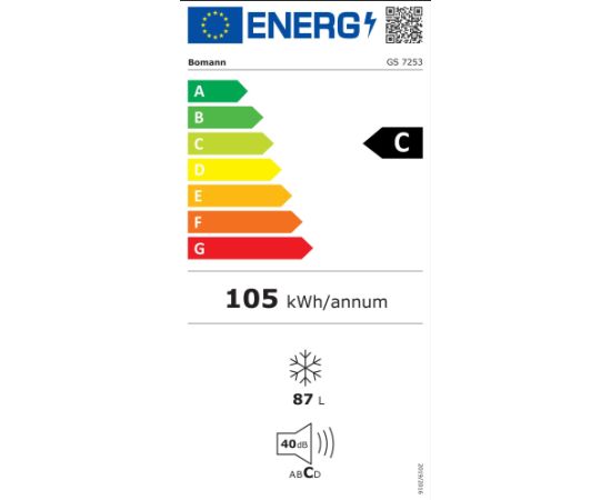 Freezer Bomann GS7253IX black