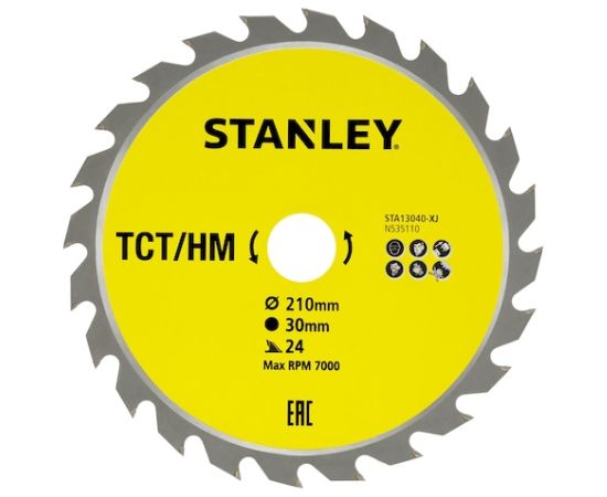 Griešanas disks Stanley STA13040-XJ; 210x30 mm; Z24
