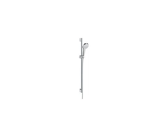 Hansgrohe Rokas dušas komplekts Croma Select S Vario, 900 mm, EcoSmart 9 l/min, balts/hroms