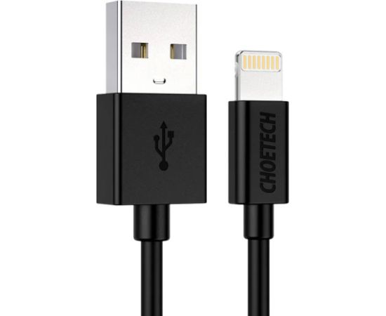 USB to Lightning cable Choetech IP0026, MFi,1.2m (black)