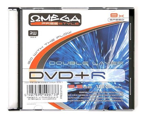 Omega Freestyle DVD+R DL Double Layer printable 8,5GB 8x slim