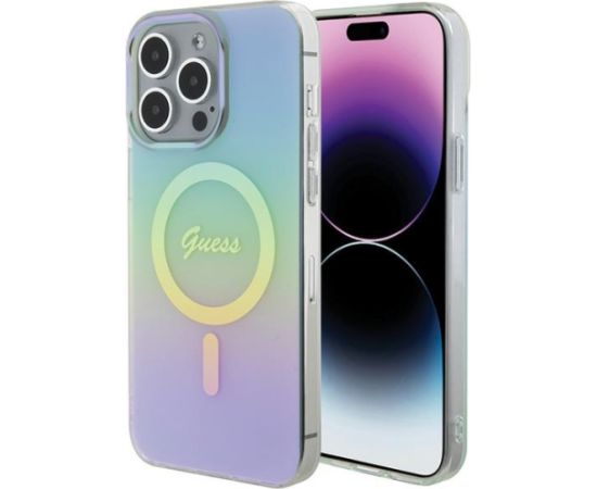 Guess  IML MagSafe Iridescent Case Защитный Чехол для Apple iPhone 15 Pro