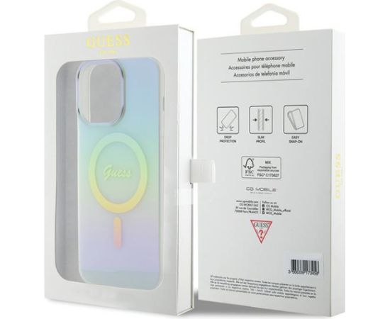 Guess  IML MagSafe Iridescent Case Защитный Чехол для Apple iPhone 15 Pro