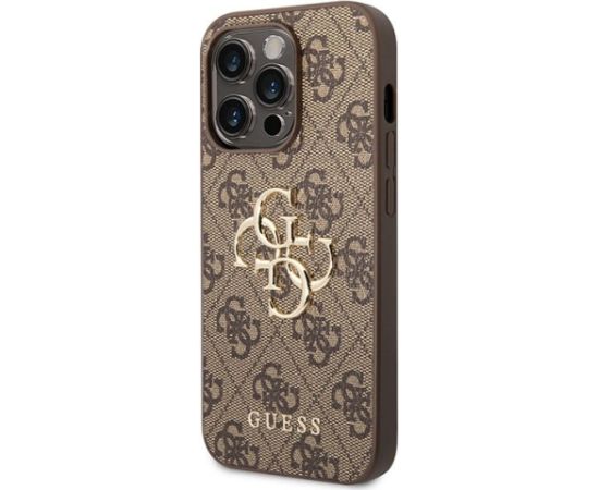 Guess 4G Big Metal Logo Back Case Защитный Чехол для Apple iPhone 15 Pro