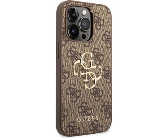 Guess 4G Big Metal Logo Back Case Aizsargapvalks Priekš Apple iPhone 15 Pro