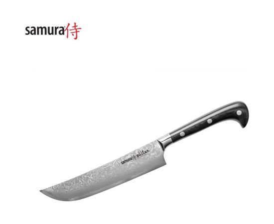 Samura Sultan Universāls virtuves nazis 164 mm no AUS 10 Damaskas tērauda 61 HRC (67 slāņu)