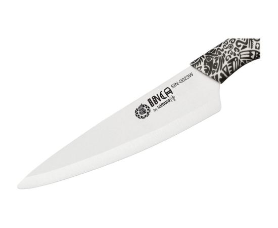 Samura Inca Универсальный кухонный нож с 155mm белым циркония керамическим лезвием ABS TPR ручкой