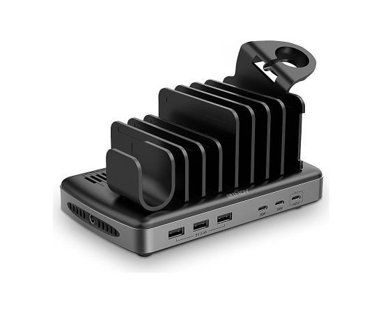 LINDY 73436 160W 6 Port USB Charging Station