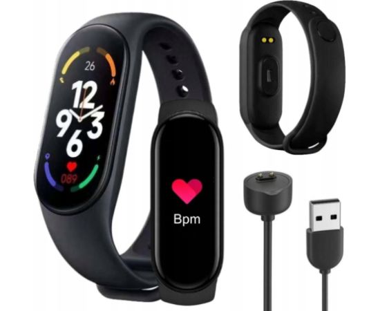 iWear SM7 Fitnesa IP67 Aproce 0.96'' TFT ar HR & Asinsspiediena mēr. / Soc. tīkli / Miega monitoru Zaļa