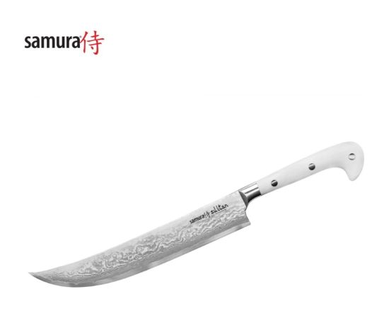 Samura SULTAN Универсальный кухонный нож для Нарезки 210 mm из AUS 10 Дамасской стали 61 HRC (67-слойный)