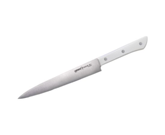 Samura HARAKIRI Универсальный Кухонный нож для Нарезки 196mm 59 HRC с Белой ручкой