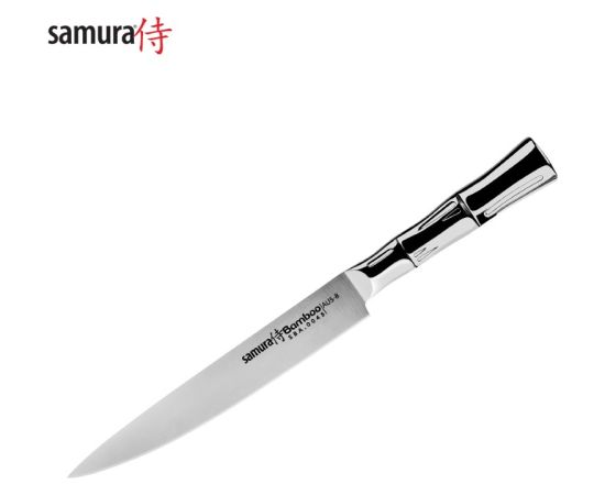 Samura BAMBOO Универсальный кухонный нож для Нарезки 200mm из AUS 8 Японской стали 59 HRC
