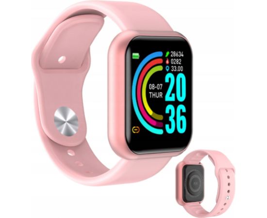 iWear M8 Фитнес Смарт-часы с Full Touch 1,3 '' IPS дисплеем изм. HR & кровяного давления / Соц. сети Розовый
