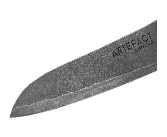 Samura Artefact Кухонный Santoku нож 180 mm AUS-10 Damascus Японской стали 59 HRC