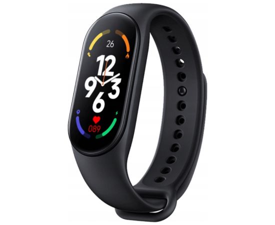 iWear SM7 Fitnesa IP67 Aproce 0.96'' TFT ar HR & Asinsspiediena mēr. / Soc. tīkli / Miega monitoru Melna