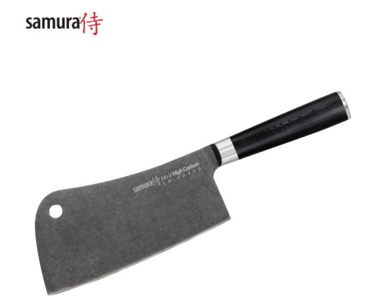 Samura MO-V Stonewash Virtuves cirvis - nazis 180 mm no AUS 8 Japāņu tērauda 58 HRC