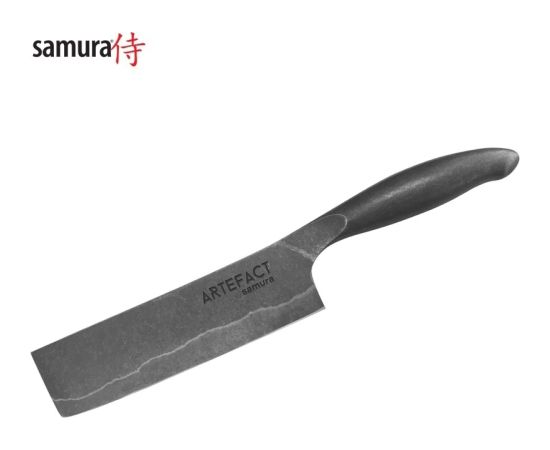 Samura Artefact Kitchen Nakiri knife 170 mm AUS-10 Damascus Японской стали 59 HRC