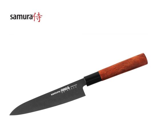 Samura Okinawa Stonewash Кухонный нож Gyuto 170mm из AUS 8 Японской стали 58 HRC