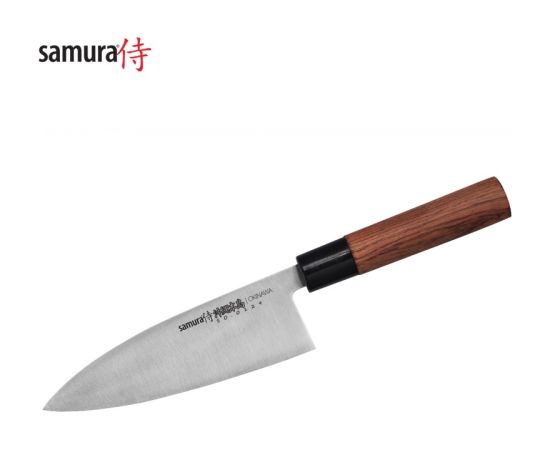Samura Okinava Universālais Virtuves Deba nazis 170mm no AUS 8 Japāņu tērauda 59 HRC