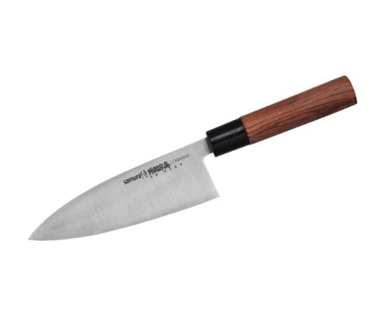 Samura Нож для рубки кухонный универсальный Deba Окинава 170 мм из японской стали AUS 8 59 HRC