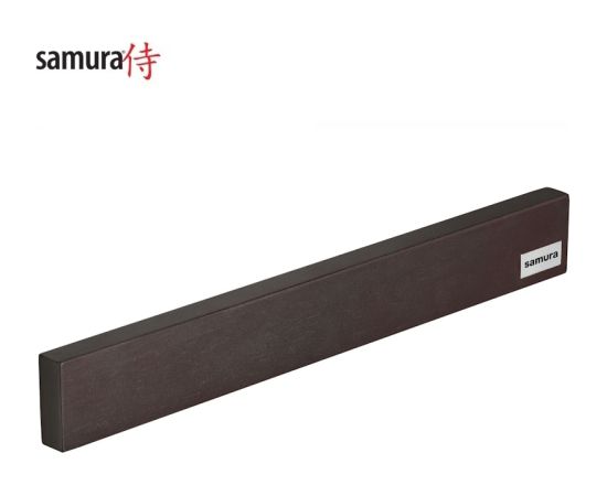 Samura Универсальный магнитный держатель для 5-10 ножей из резинового дерево (38.5x49x18cm) Темный