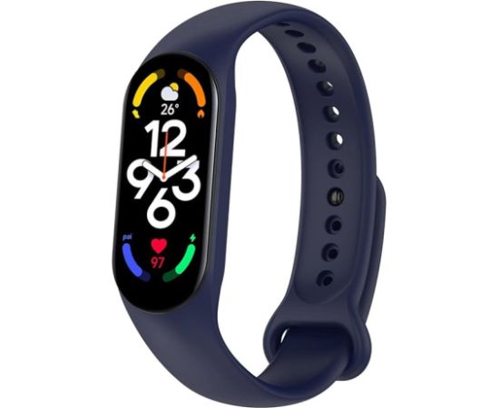 iWear SM7 Fitnesa IP67 Aproce 0.96'' TFT ar HR & Asinsspiediena mēr. / Soc. tīkli / Miega monitoru Zila