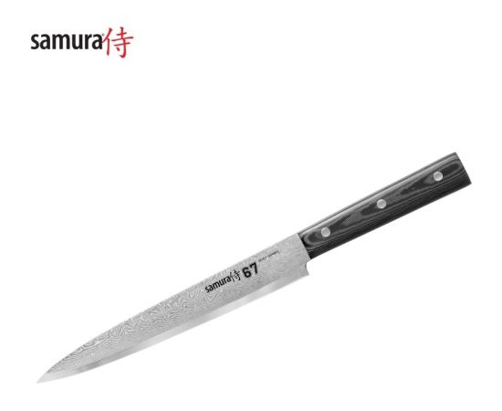 Samura Damascus  67 Кухонный нож для Нарезки 195mm из AUS 10 Дамасской стали 61 HRC (67-слойный)
