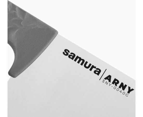 Samura Arny Asian Кухонный топорик 209мм AUS-8 комфортная Серый ручка из TPE HRC 59