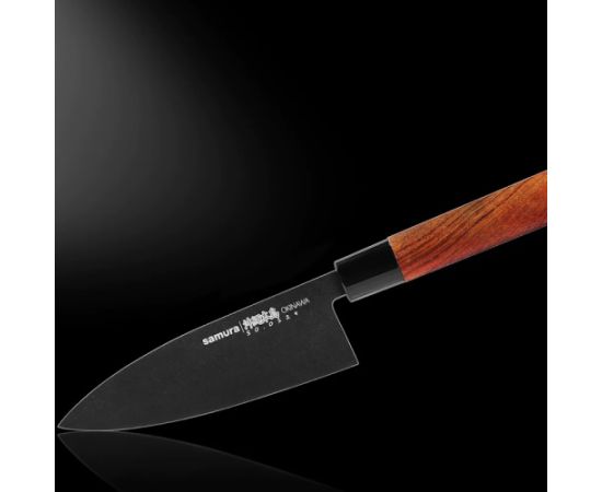 Samura Okinawa Stonewash Кухонный Deba нож 170mm из AUS 8 Японской стали 58 HRC