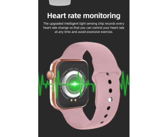 iWear G5 Алюминевый Спорт BT Звонок Смарт часы с монитором Пульса и кислорода& Blood Oxygen monitor + экстра ремешок Розовый
