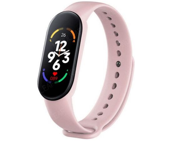 iWear SM7 Fitnesa IP67 Aproce 0.96'' TFT ar HR & Asinsspiediena mēr. / Soc. tīkli / Miega monitoru Rozā