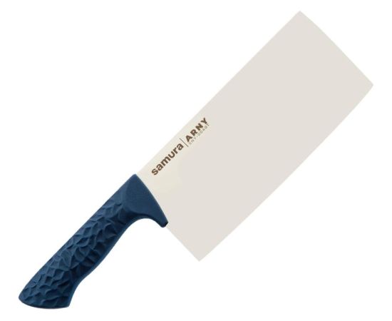 Samura Arny Asian Кухонный топорик 209мм AUS-8 комфортная синий пион ручка из TPE HRC 59