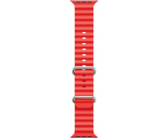 iWear S1 Рифленый мягкого силикона 20mm ремешок для Apple Watch 49mm / 45mm / 44mm / 42mm Красный