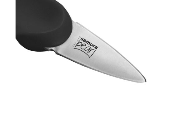 Samura Pearl нож для идеального открывания Устриц 73mm лезвие из Японской стали 59 HRC Черный