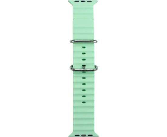 iWear S1 Рифленый мягкого силикона 20mm  ремешок для Apple Watch 49mm / 45mm / 44mm / 42mm Светло Зеленый
