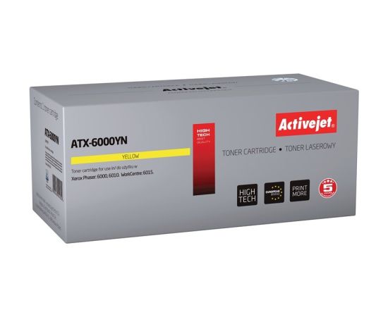 Activejet ATX-6000YN Toner (replacement for Xerox 106R01633; Supreme; 1000 pages; yellow)