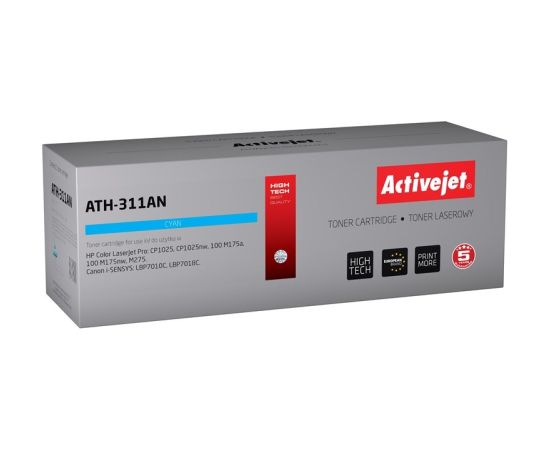 Activejet ATH-311AN Toner (replacement for Canon, HP 126A CRG-729C, CE311A; Premium; 1000 pages; cyan)