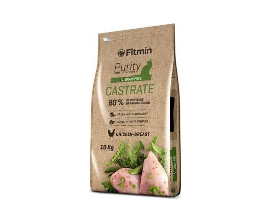 FITMIN Cat Purity Castrate - dry cat food - 10 kg