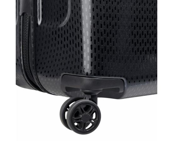 Delsey Turenne 55 cm čemodāns ar 4 dubultiem riteņiem, melns
