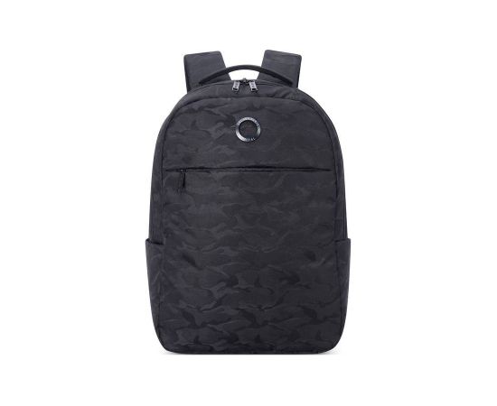 Delsey 391060010 laptop case 39.6 cm (15.6") Backpack Black, Camouflage