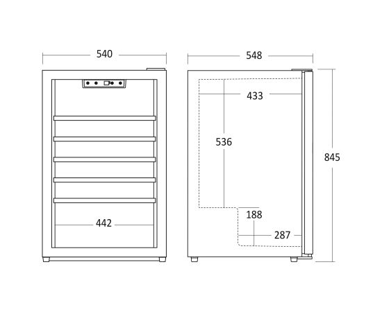 Wine cooler Scandomestic SV45B