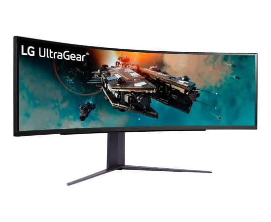 LG UltraGear 49GR85DC-B, gaming monitor - 49 - black, DQHD, AMD Free-Sync, HDR, 240Hz panel