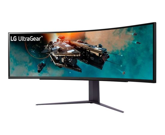 LG UltraGear 49GR85DC-B, gaming monitor - 49 - black, DQHD, AMD Free-Sync, HDR, 240Hz panel