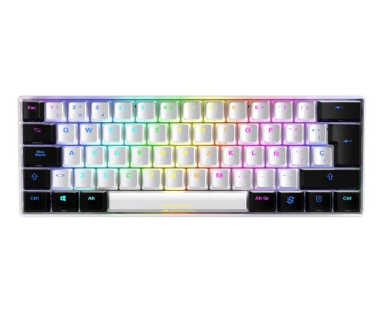 Sharkoon SKILLER SGK50 S4, gaming keyboard (white/black, ES layout, Kailh Red)